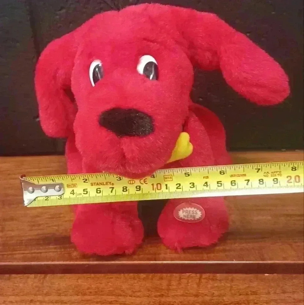 Vintage Clifford the Big Red Dog Ears Moving & Barking Plush Animal - Picture 11 of 11